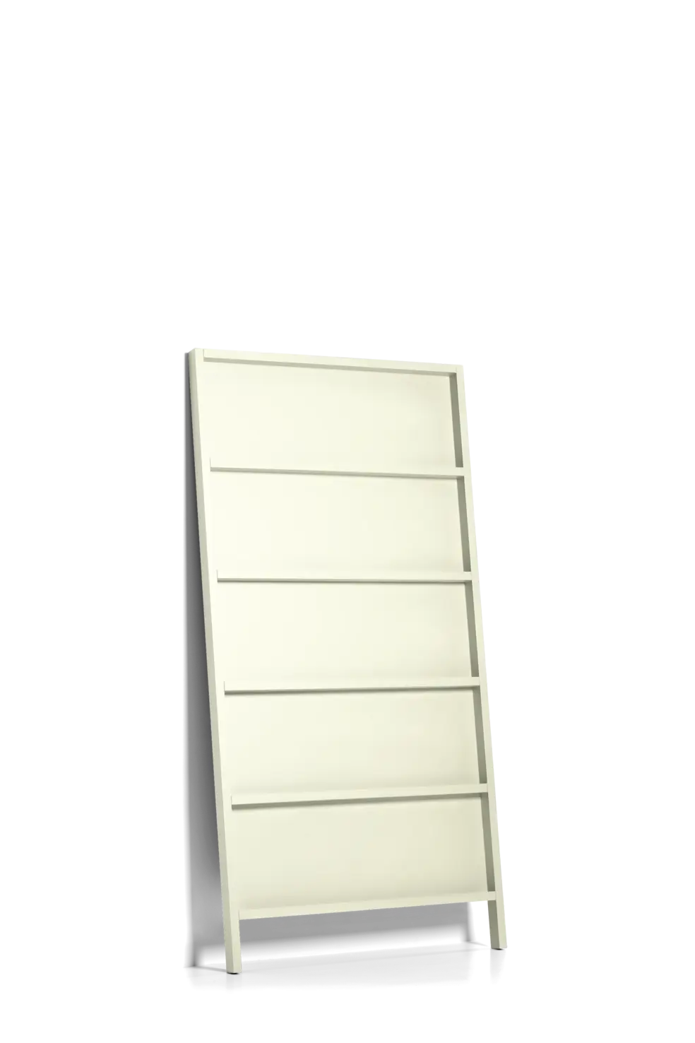 Oblique Small bookshelf oyster white